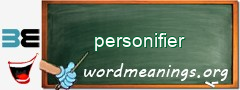 WordMeaning blackboard for personifier